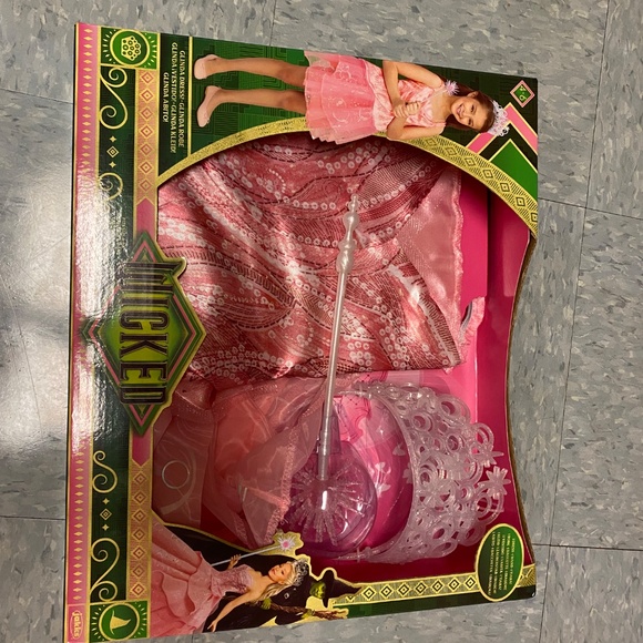 Wicked Glinda Little Girl Dress Up Costume Set - Picture 3 of 5